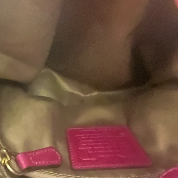 Coach Phoebe Red Pebbled Leather Shoulder Bag Hobo - Picture 9 of 11